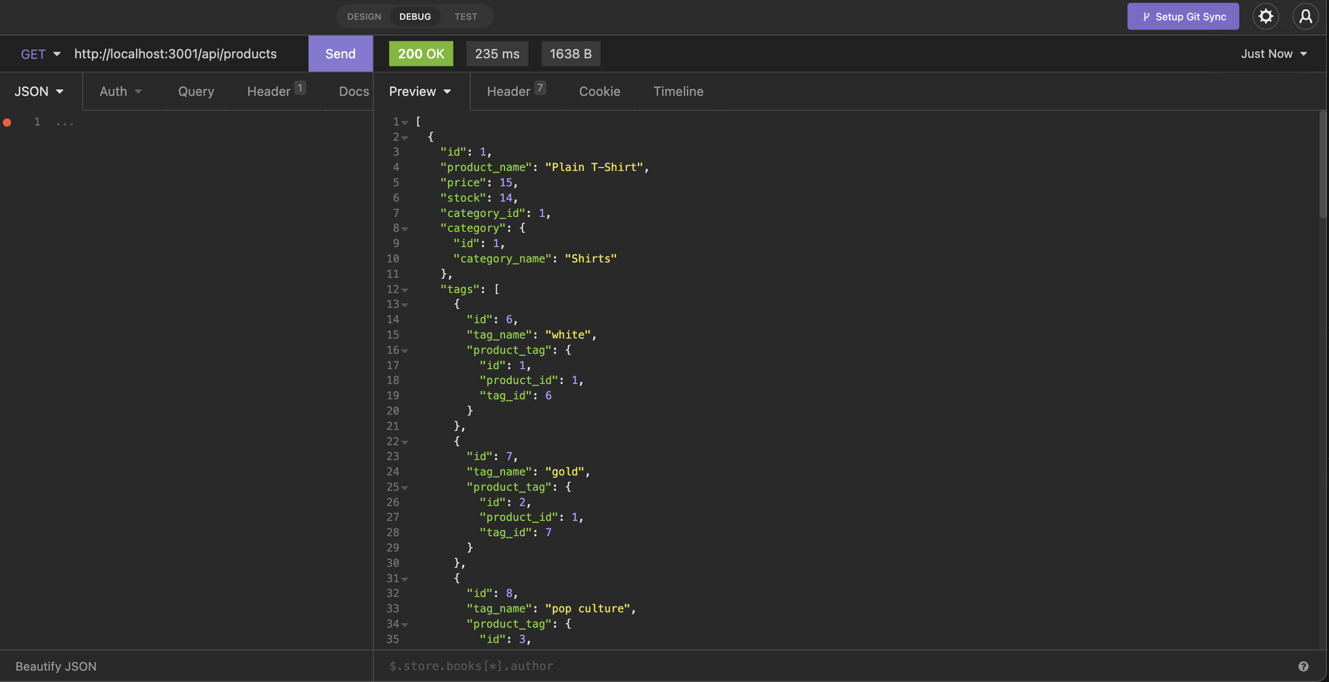 E-commerce Back End - Challenge 13 | e-commerce-back-end